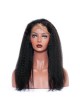 Elwigs Pre Plucked 360 Lace Frontal With Baby Hair 100% indian Remy Human Hair kinky straight Natural Black 10-22inch